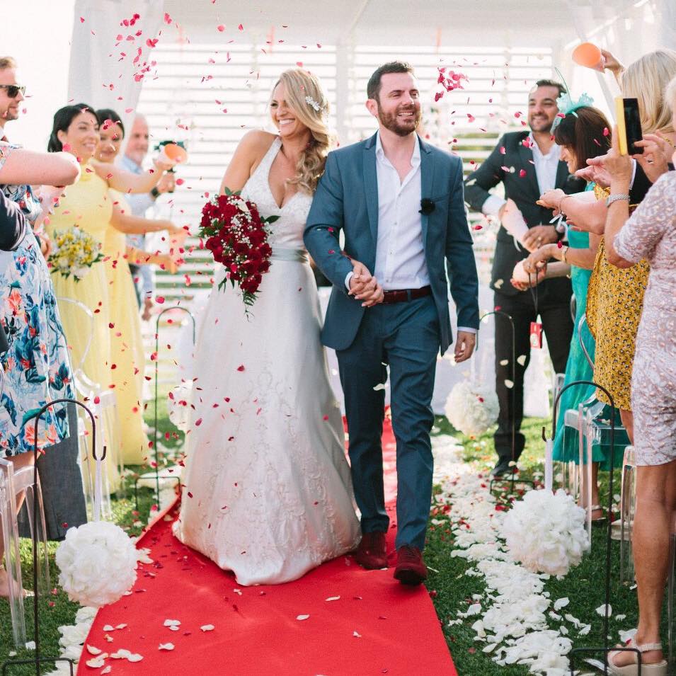 Custom Blend Rose Petals For Beautiful Algarve Wedding